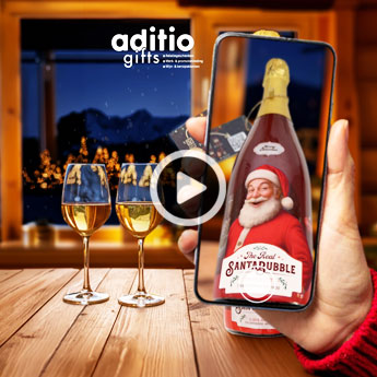 Een fles wijn die tegen je praat, een uniek kerstcadeau